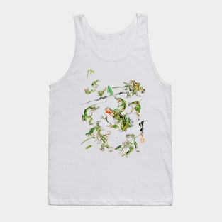 Battle of the frogs Japanese artwork Tank Top